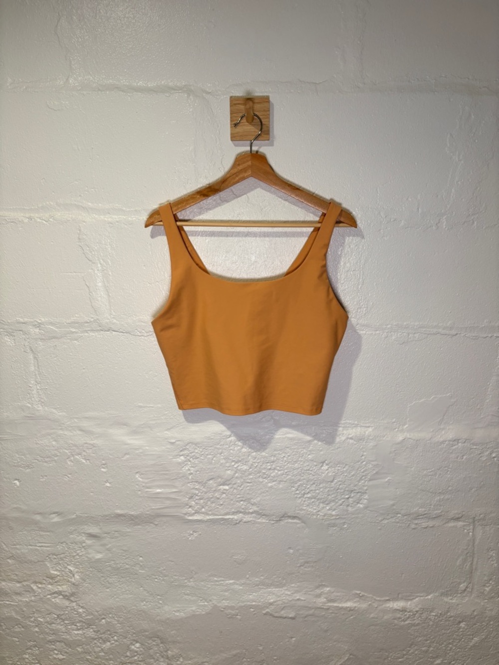 Old Navy Rust Orange Scoop Neck Crop Tank